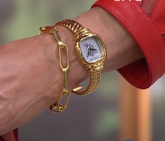 Bellezza "Barberini Bee" Bronze Rope Cuff Watch